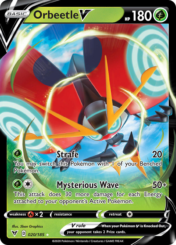 Orbeetle V (020/185) [SWSH04: Vivid Voltage]