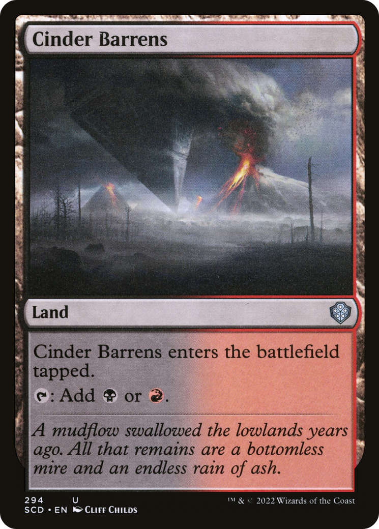 Cinder Barrens (294) [Starter Commander Decks]
