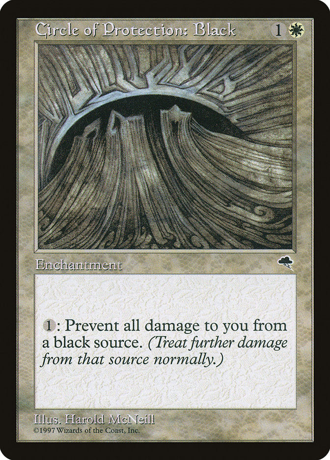 Circle of Protection: Black (8) [Tempest]