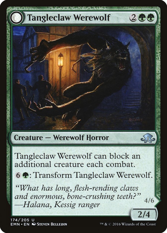 Tangleclaw Werewolf (174) [Eldritch Moon]