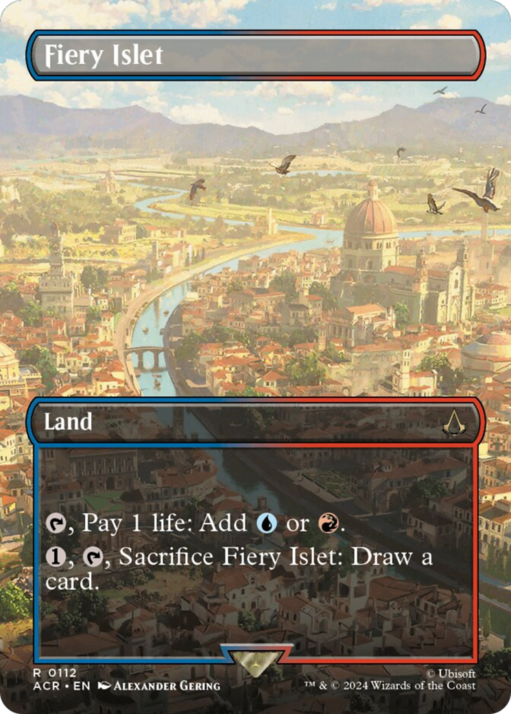 Fiery Islet (Borderless) (112) [Universes Beyond: Assassin's Creed]