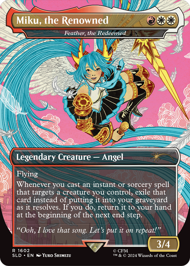 Miku, the Renowned - Feather, the Redeemed (1602) [Secret Lair Drop Series]
