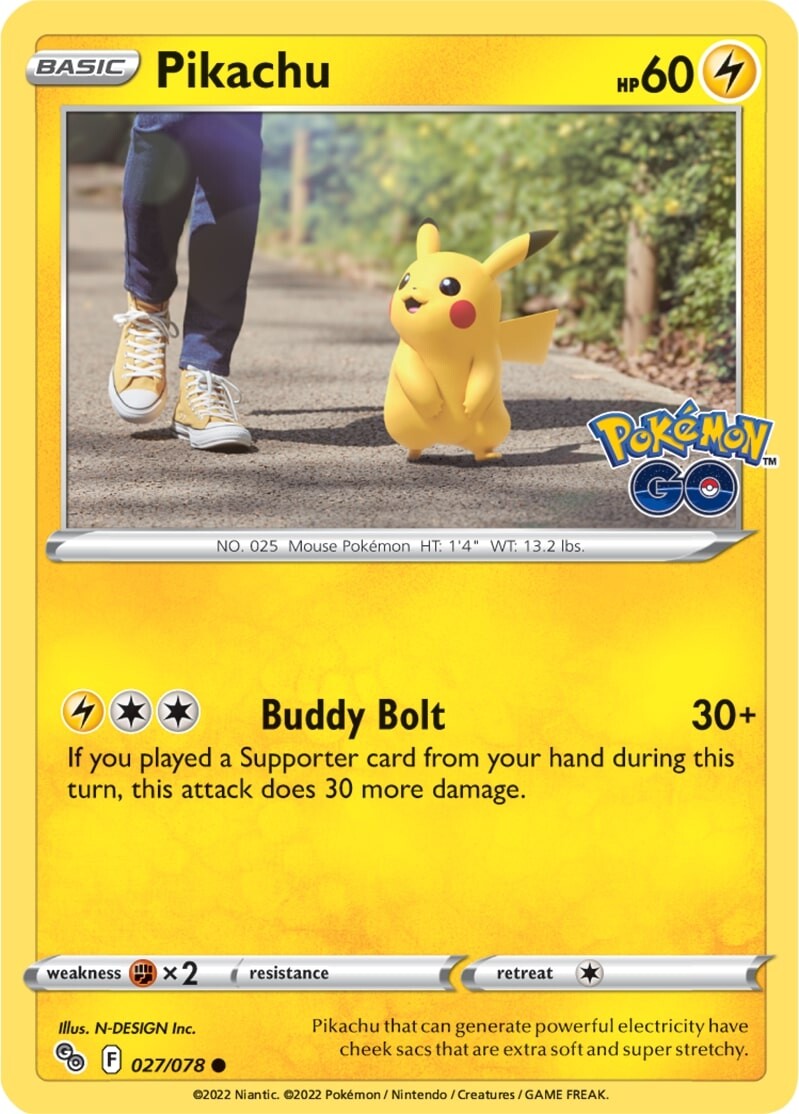Pikachu (27) (027/078) [Pokemon GO]