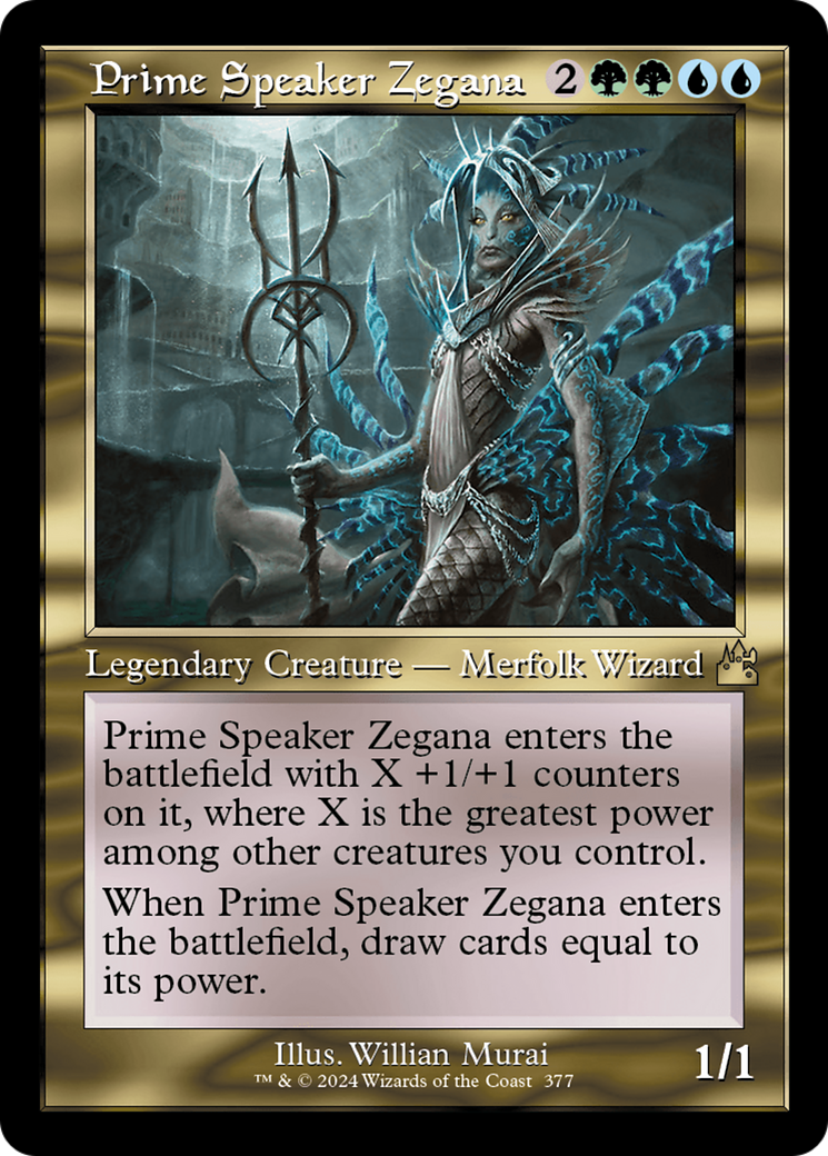 Prime Speaker Zegana (Retro Frame) (377) [Ravnica Remastered]