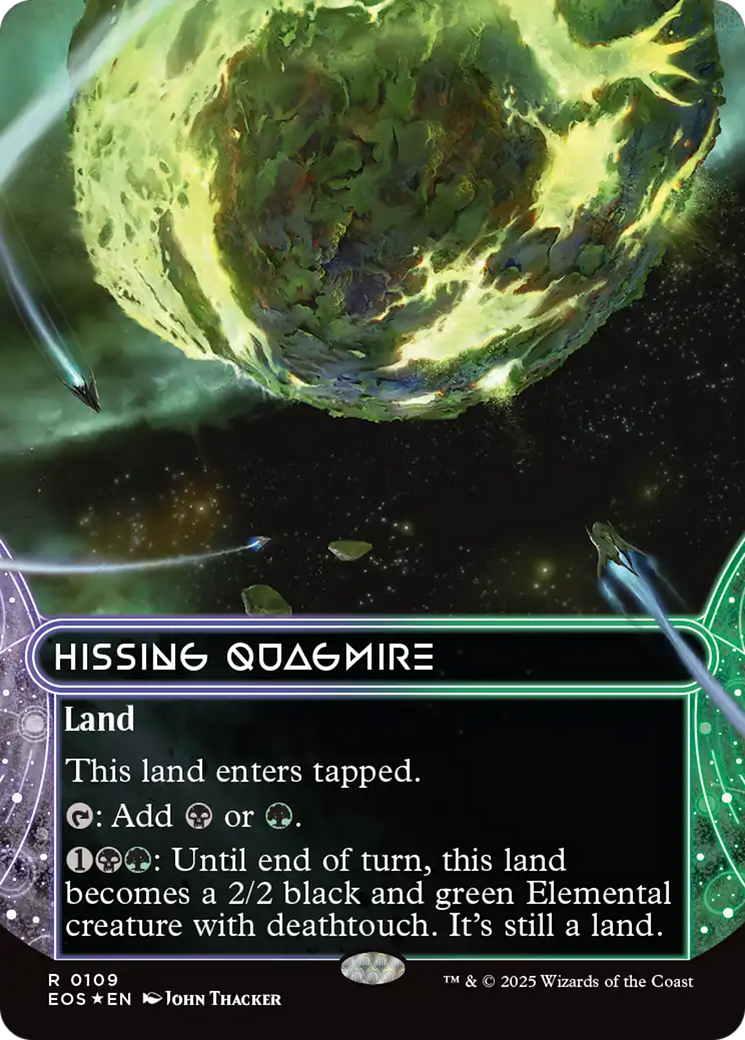 Hissing Quagmire (0109) (Borderless) (Galaxy Foil) (109) [Edge of Eternities: Stellar Sights]