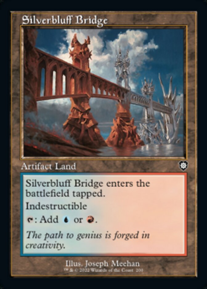 Silverbluff Bridge (Retro Frame) (200) [Commander: The Brothers' War]