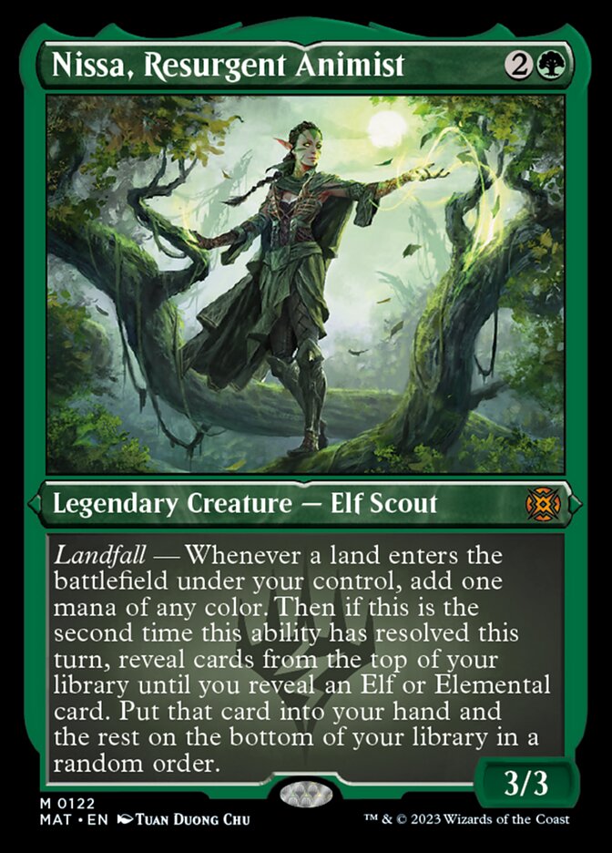 Nissa, Resurgent Animist (Foil Etched) (122) [March of the Machine: The Aftermath]