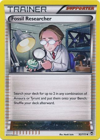 Fossil Researcher - 92/111 (Cosmos Holo) (092/111) [Miscellaneous Cards & Products]