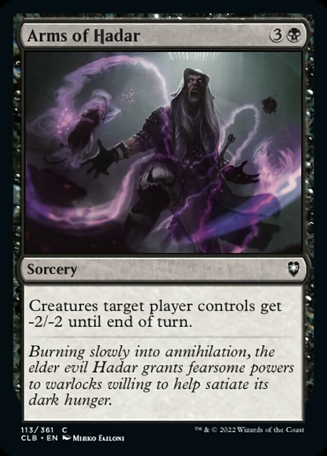 Arms of Hadar (113) [Commander Legends: Battle for Baldur's Gate]