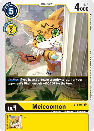 Meicoomon (BT4-041 C) [Revision Pack Cards]