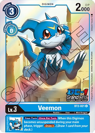 Veemon - BT2-021 (DC-1 Grand Prix) (BT2-021 C) [Release Special Booster 1.5]