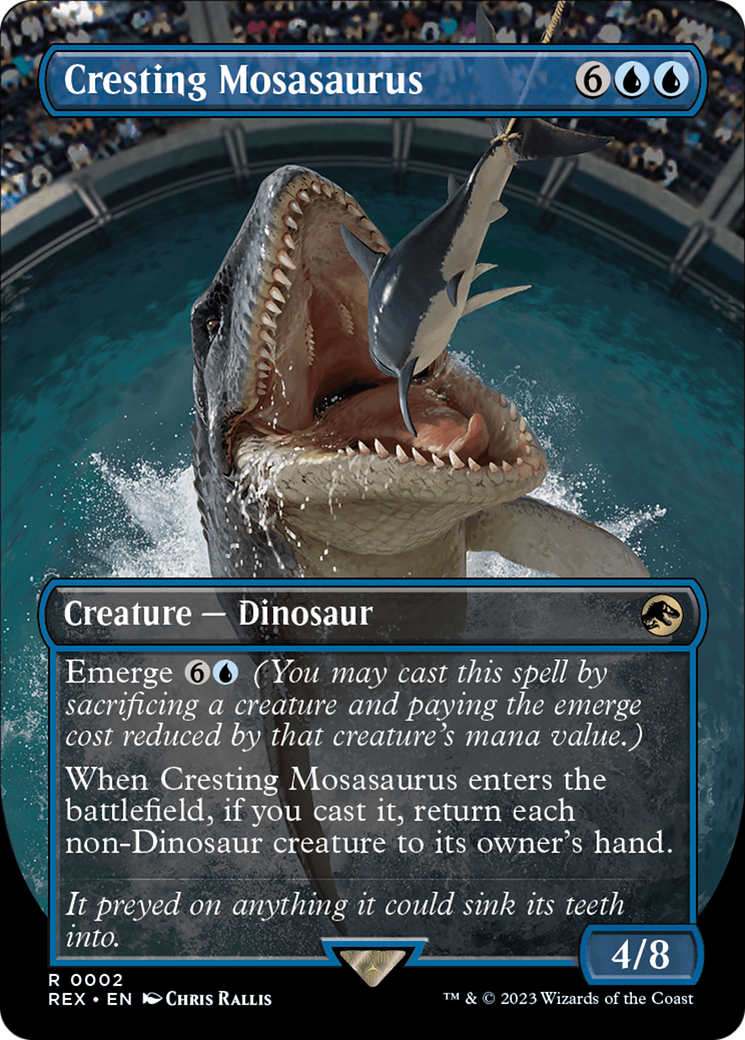 Cresting Mosasaurus (Borderless) (2) [Universes Beyond: Jurassic World Collection]