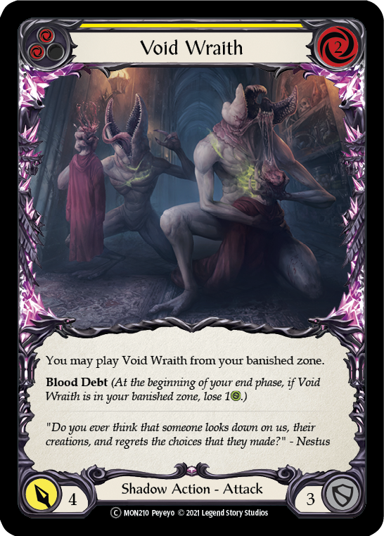 Void Wraith (Yellow) (MON210) [Monarch]