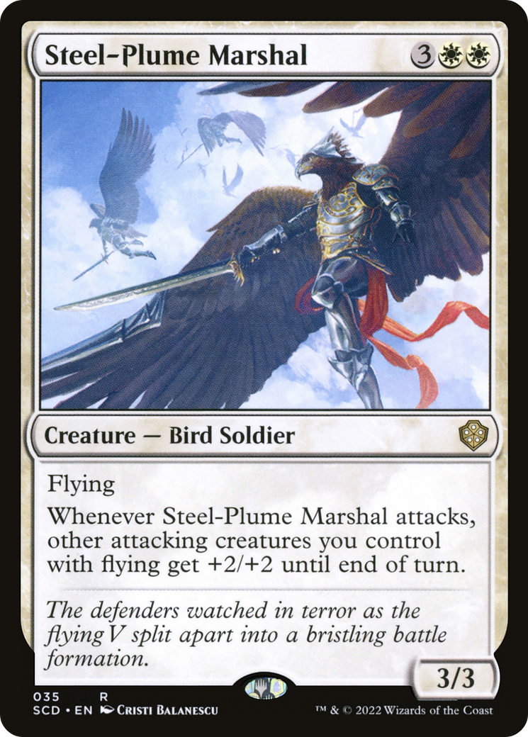 Steel-Plume Marshal (35) [Starter Commander Decks]