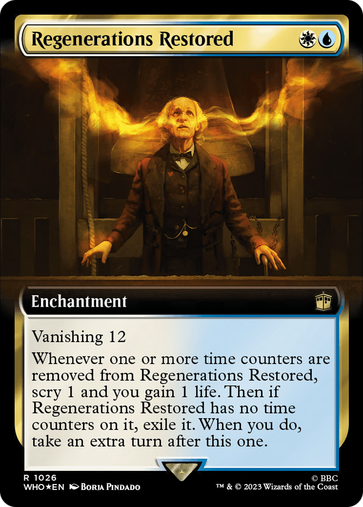 Regenerations Restored (Extended Art) (Surge Foil) (1026) [Universes Beyond: Doctor Who]