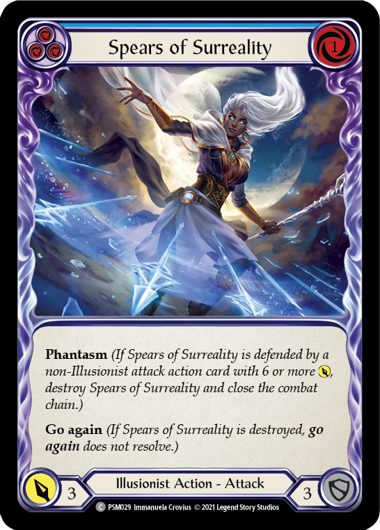 Spears of Surreality (Blue) (PSM029) [Blitz Deck: Monarch - Prism]