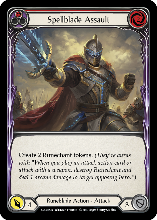 Spellblade Assault (Red) (ARC085) [Arcane Rising]