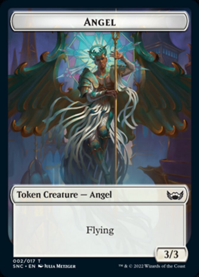 Treasure (014) // Angel Double-Sided Token (14 // 2) [Streets of New Capenna]