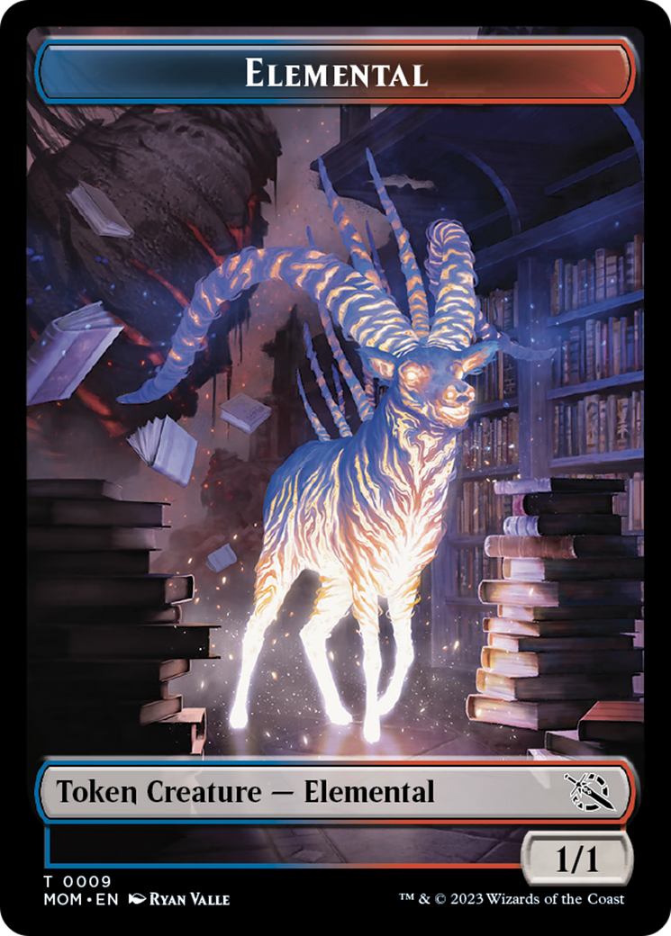 Elemental (0009) // Phyrexian Saproling Double-Sided Token (9 // 8) [March of the Machine]