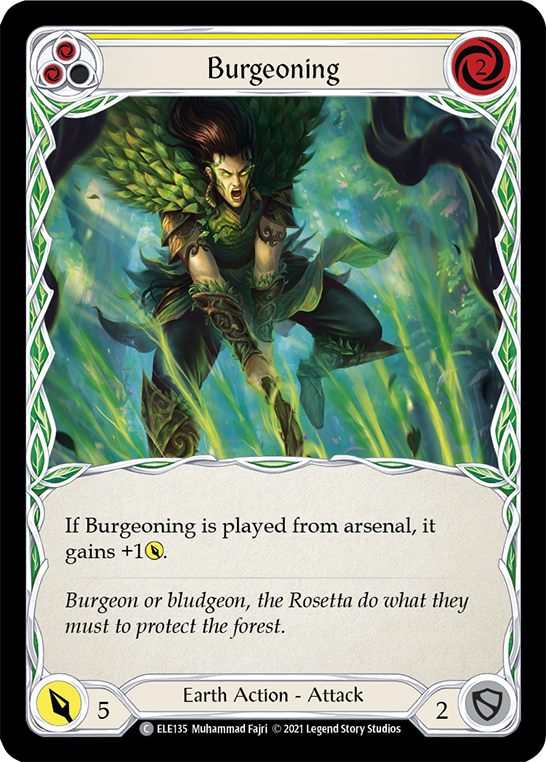 Burgeoning (Yellow) (ELE135) [Tales of Aria]