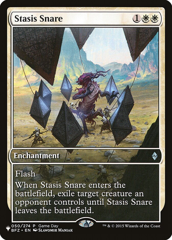 Stasis Snare (Full Art) (050/274) [The List Reprints]
