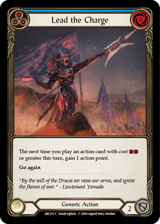 Lead the Charge (Blue) (ARC211) [Arcane Rising]