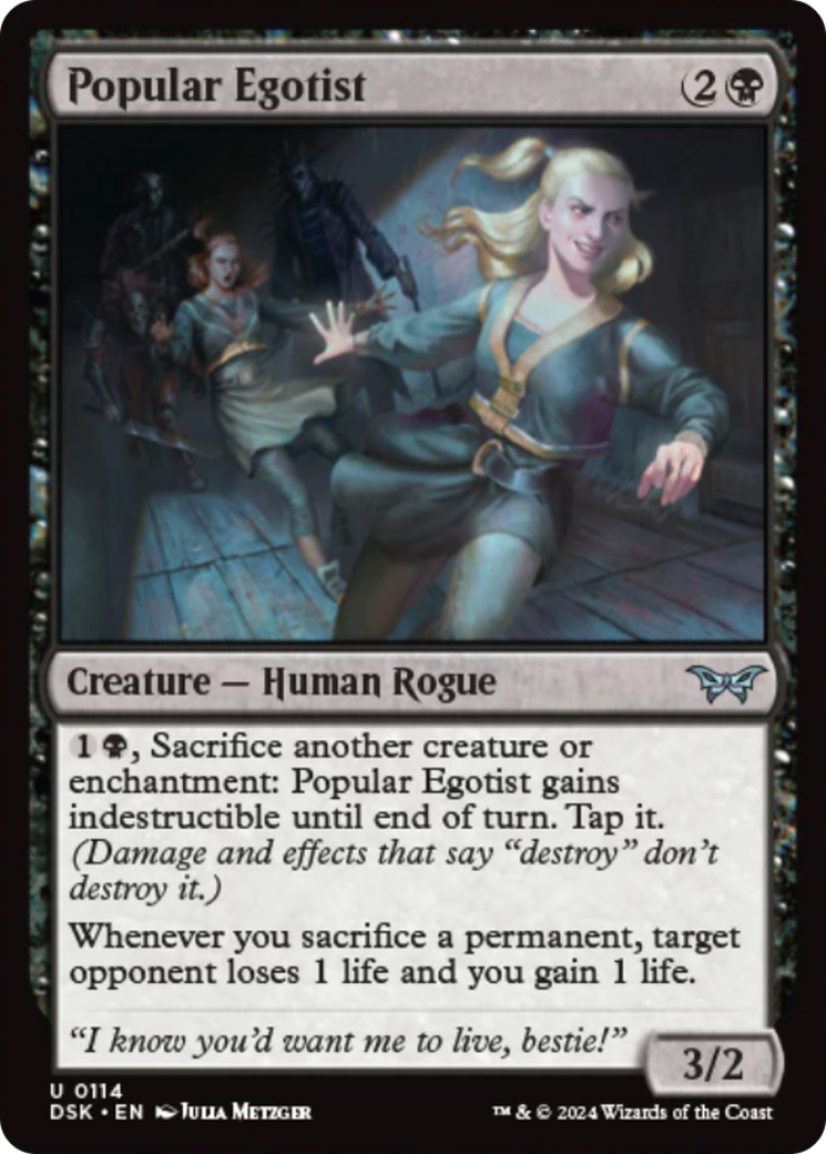 Popular Egotist (114) [Duskmourn: House of Horror]