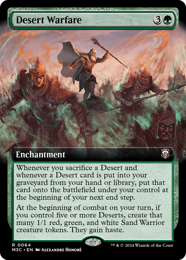 Desert Warfare (Extended Art) (Ripple Foil) (64) [Commander: Modern Horizons 3]