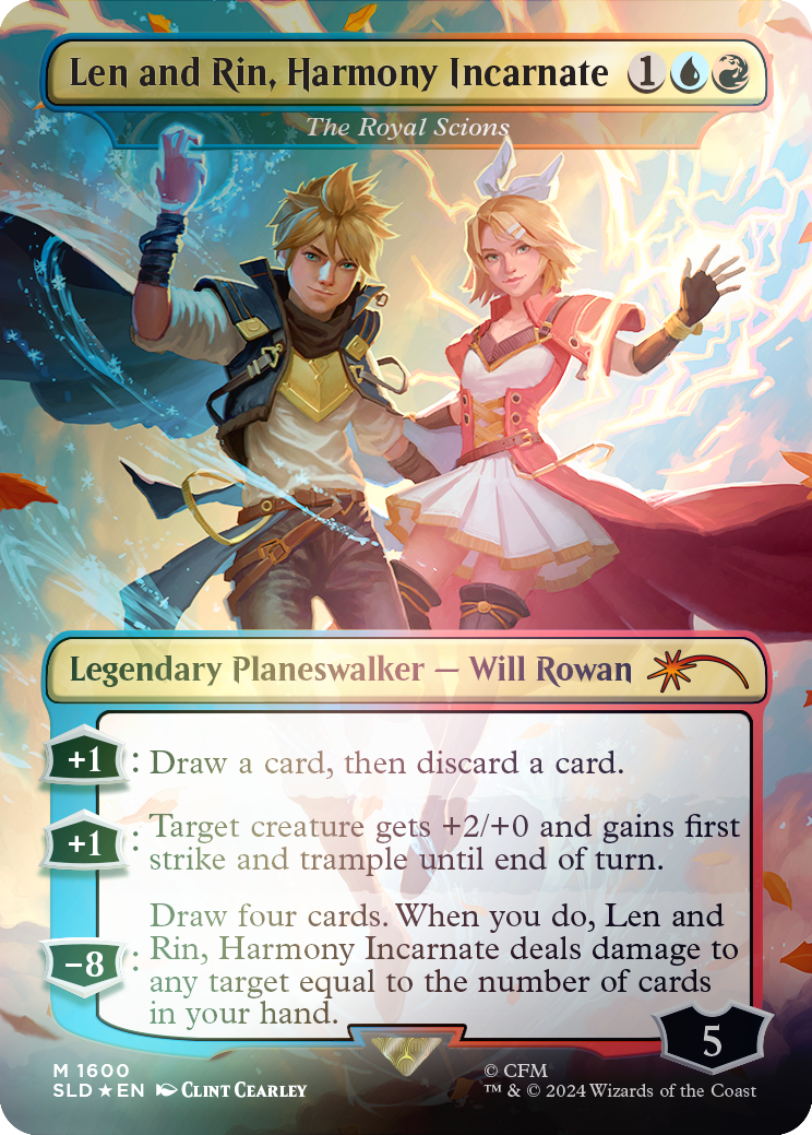 Len and Rin, Harmony Incarnate - The Royal Scions (Rainbow Foil) (1600) [Secret Lair Drop Series]