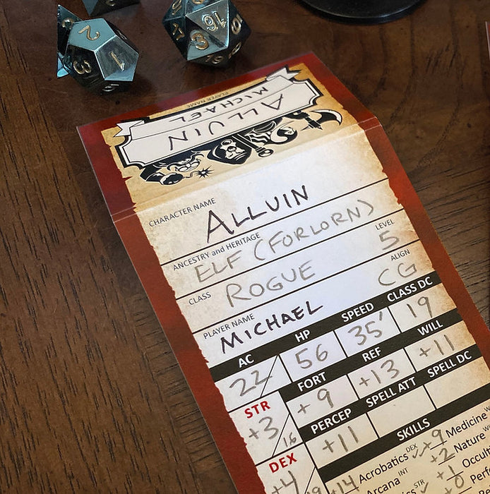 50 Blank Character Pathtrackers 2e