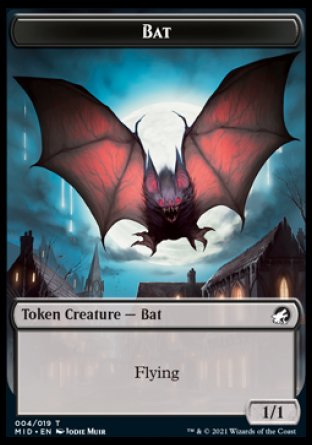 Wolf // Bat Double-Sided Token (13 // 4) [Innistrad: Midnight Hunt]