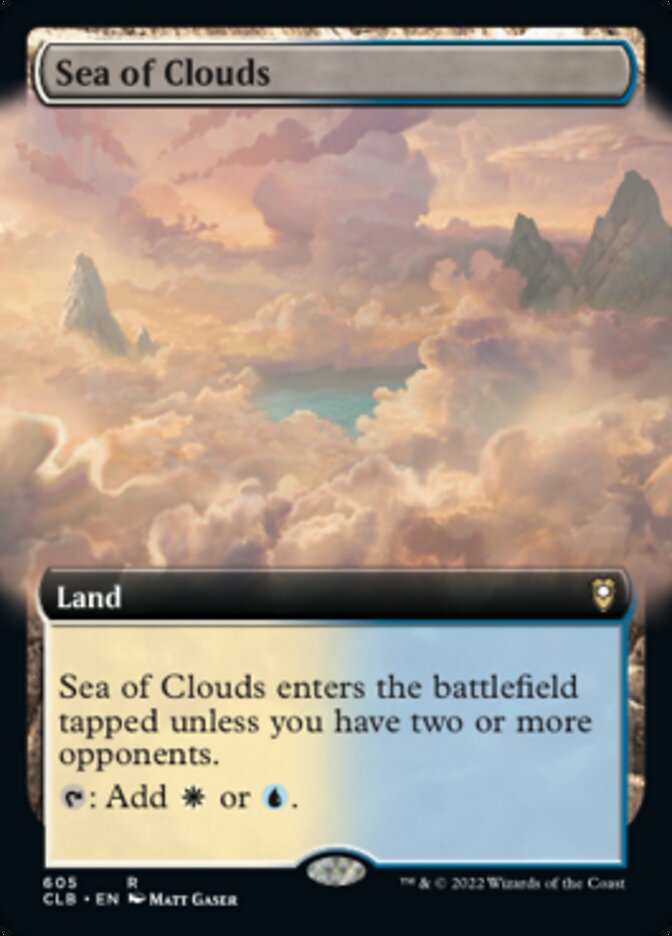 Sea of Clouds (Extended Art) (605) [Commander Legends: Battle for Baldur's Gate]