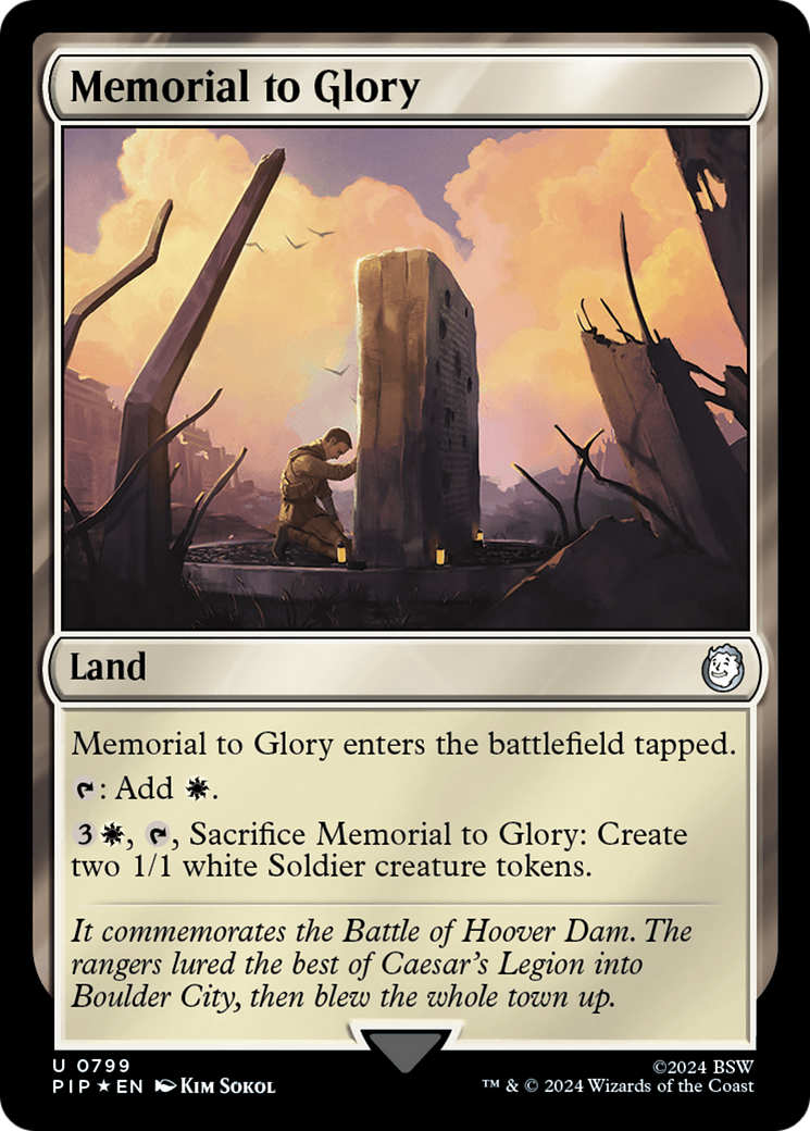 Memorial to Glory (Surge Foil) (799) [Universes Beyond: Fallout]