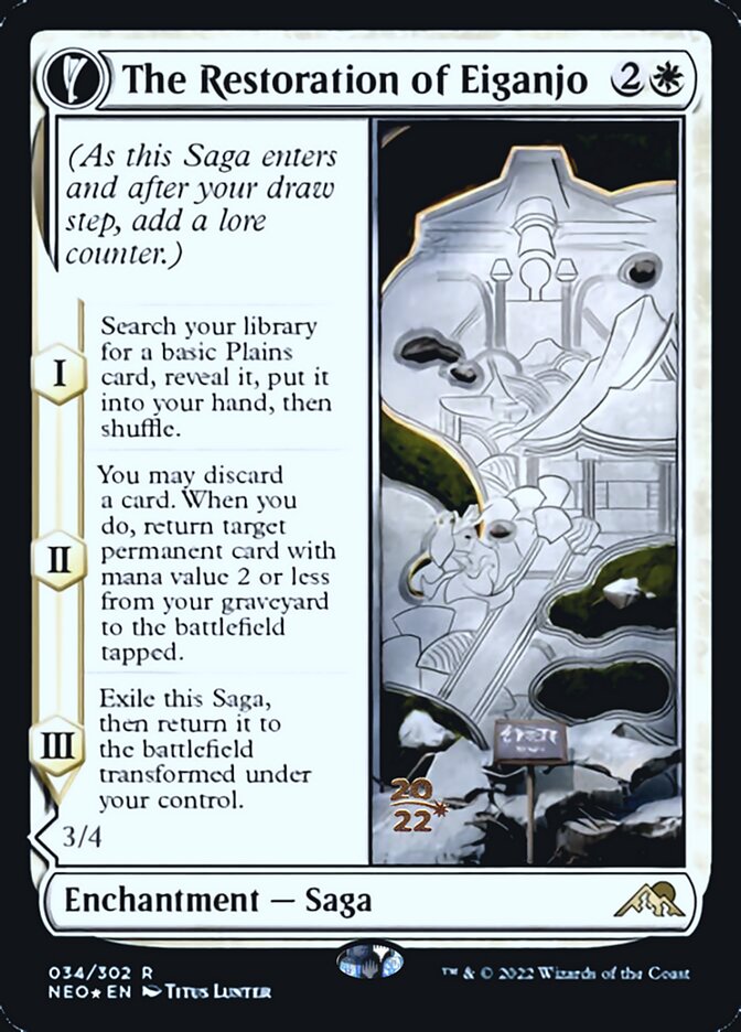 The Restoration of Eiganjo (34) [Prerelease Cards]