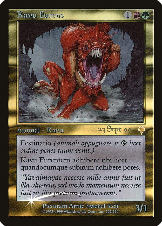 Raging Kavu (Latin) (262) [Prerelease Cards]
