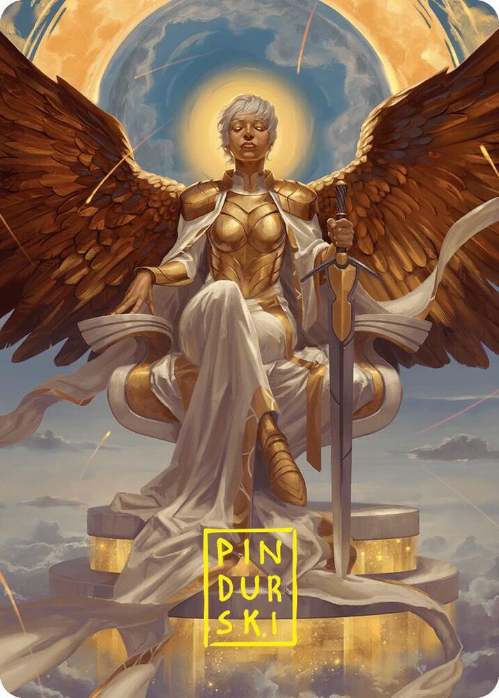 Herald of Eternal Dawn Art Card (27/54) (Gold-Stamped Signature) (27) [Art Series: Foundations]
