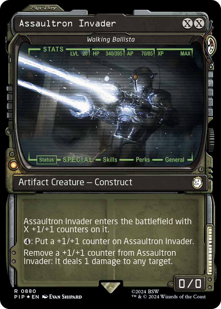 Assaultron Invader - Walking Ballista (Showcase) (Surge Foil) (880) [Universes Beyond: Fallout]