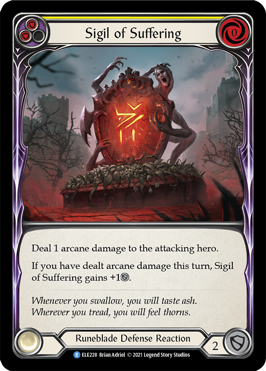 Sigil of Suffering (Yellow) (ELE228) [Tales of Aria]