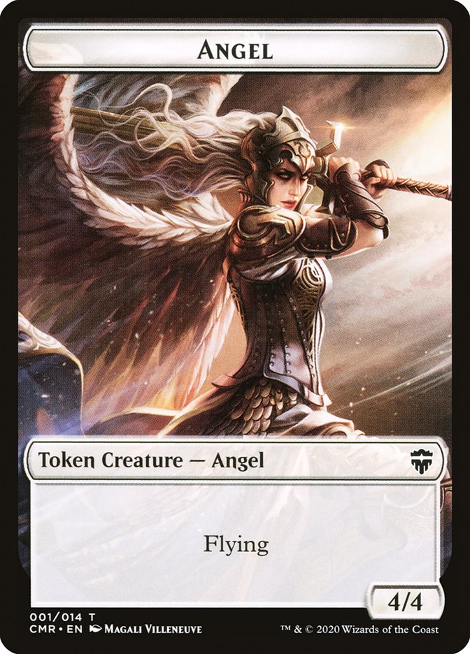 Angel // Elf Warrior Double-Sided Token (1 // 8) [Commander Legends]