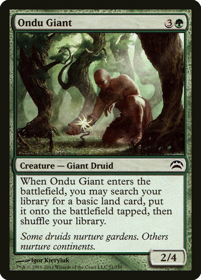 Ondu Giant (71) [Planechase 2012]