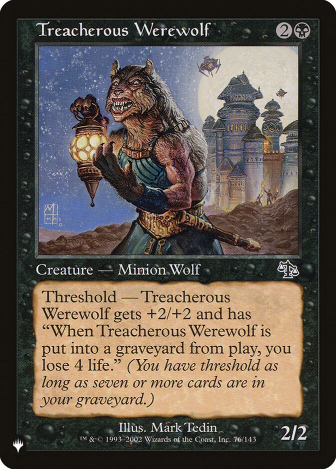 Treacherous Werewolf (76/143) [The List Reprints]