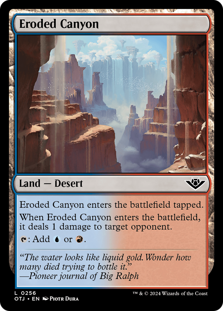Eroded Canyon (256) [Outlaws of Thunder Junction]