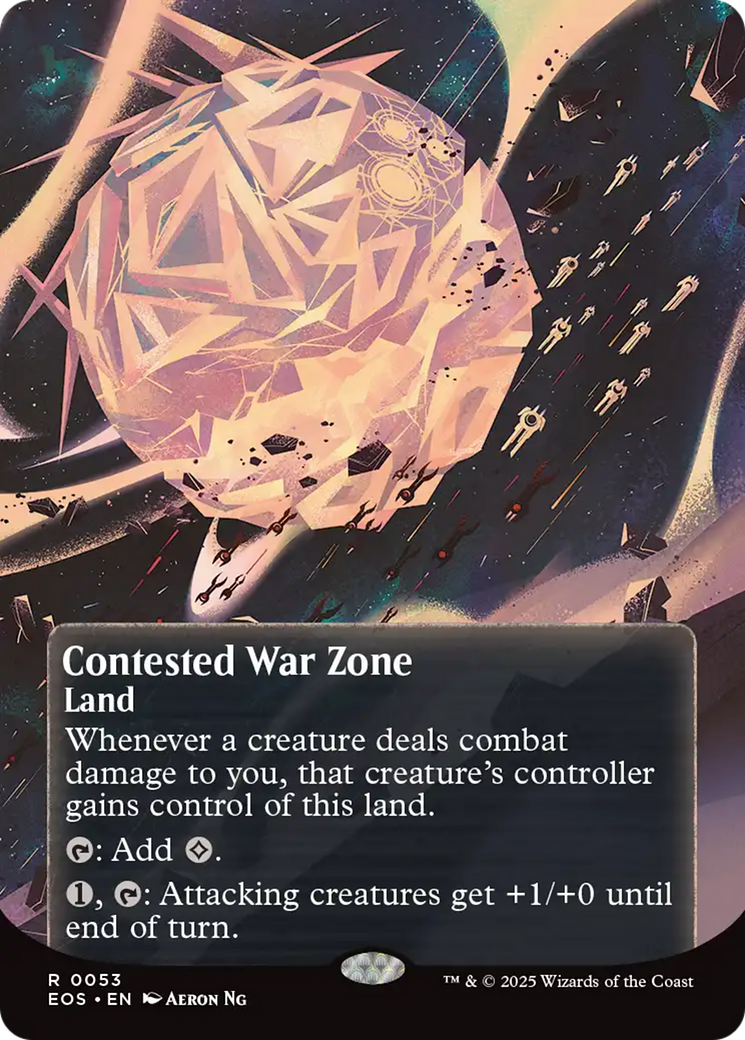 Contested War Zone (0053) (Borderless) (53) [Edge of Eternities: Stellar Sights]