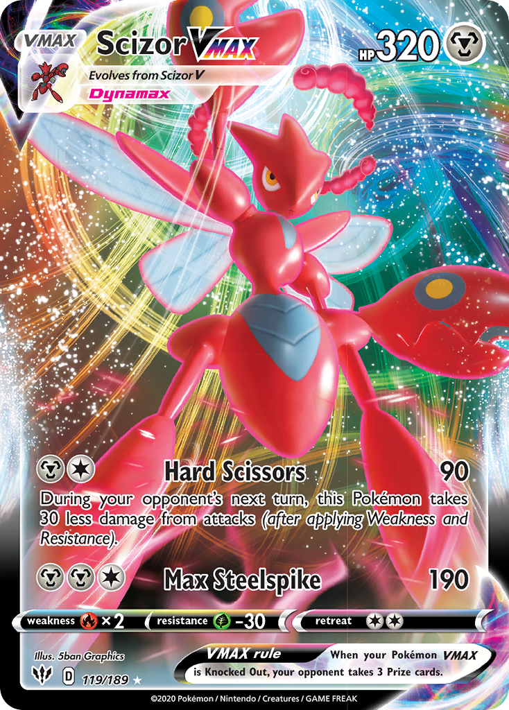 Scizor VMAX (119/189) [SWSH03: Darkness Ablaze]