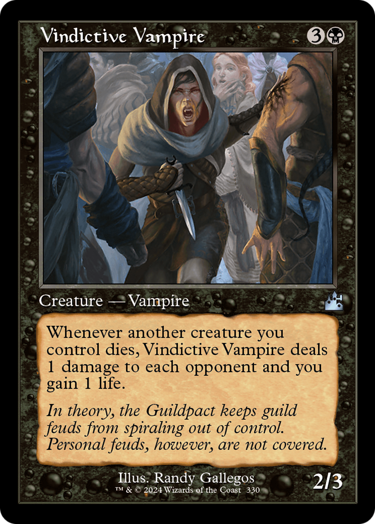 Vindictive Vampire (Retro Frame) (330) [Ravnica Remastered]