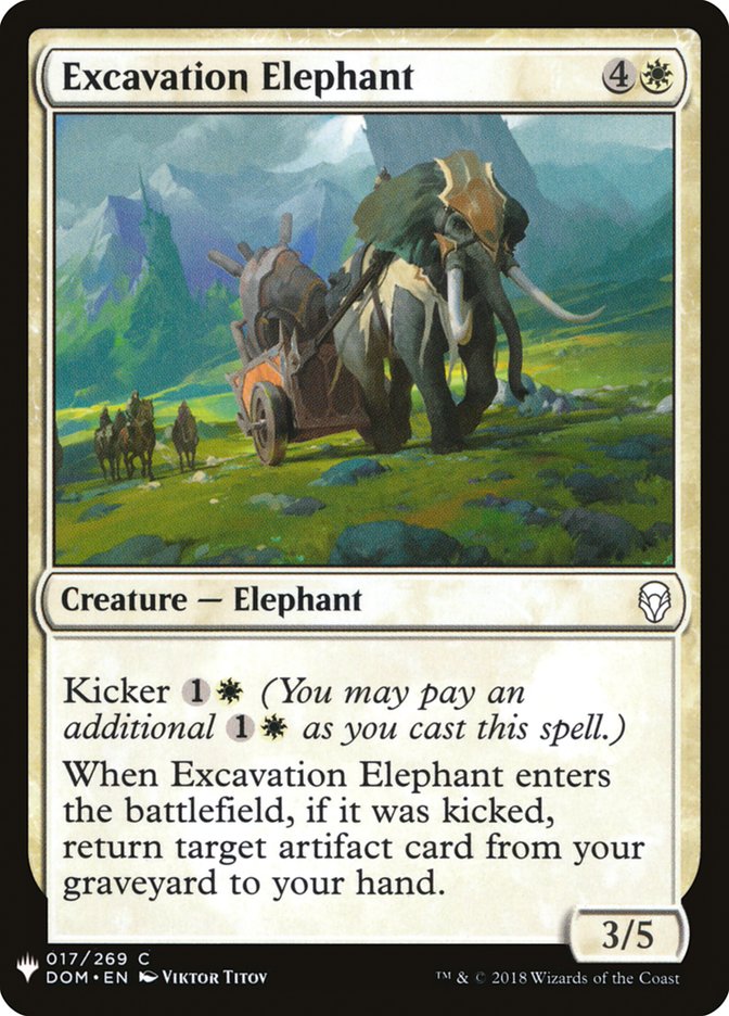 Excavation Elephant (17) [The List Reprints]
