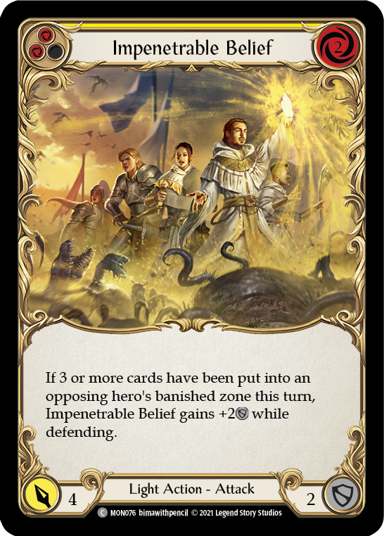 Impenetrable Belief (Yellow) (MON076) [Monarch]