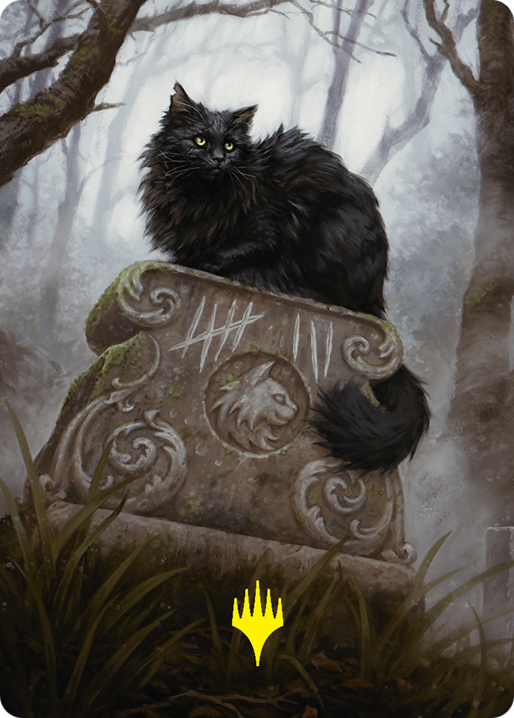 Nine-Lives Familiar 2 Art Card (36/54) (Gold-Stamped Planeswalker Symbol) (36) [Art Series: Foundations]