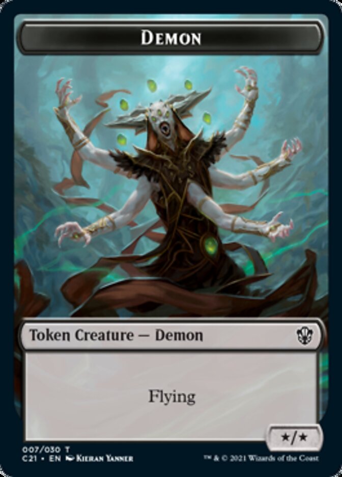 Demon // Fungus Beast Double-Sided Token (7 // 15) [Commander 2021]