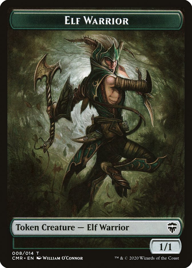 Angel // Elf Warrior Double-Sided Token (1 // 8) [Commander Legends]